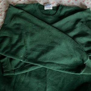 Vintage Green Hanes Sweater - Size XL